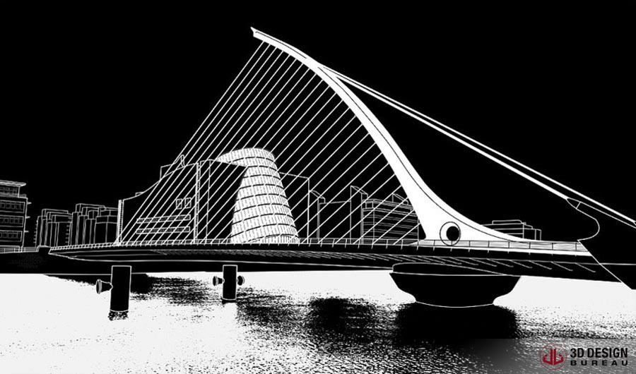 3d Line Drawings : D design bureau line drawings portfolio