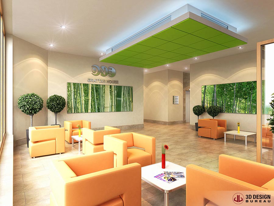 3D Design Bureau Interior Rendering Portfolio